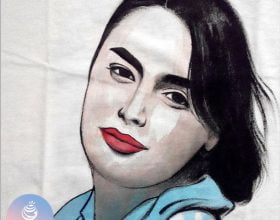 نقاشی چهره روی تیشرت۷