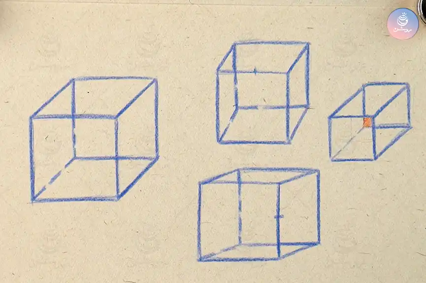 طراحی مکعب ساده