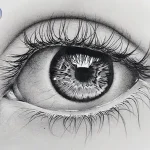 طراحی چشم هایپررئال با مداد