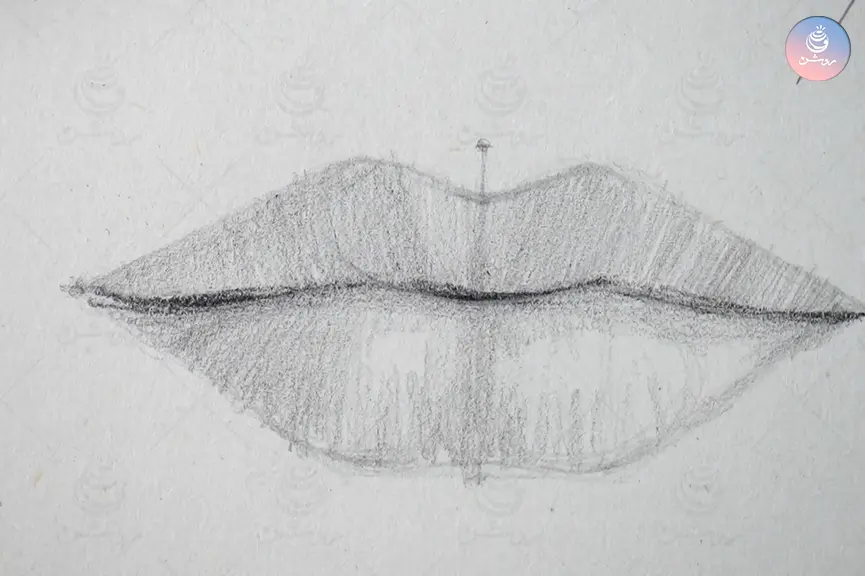 lips-drawing-tutorial-11 آموزش طراحی لب