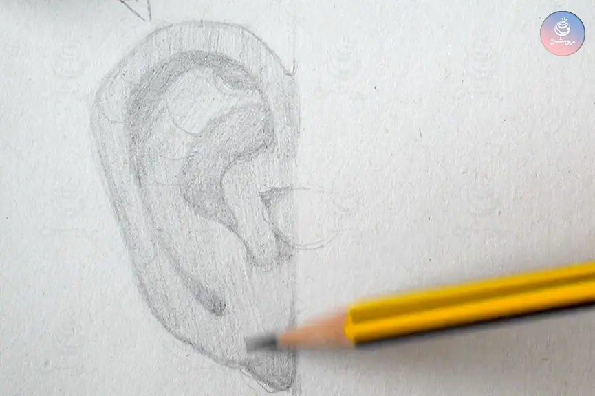 ear-drawing-tutorial-10 طراحی ساده گوش