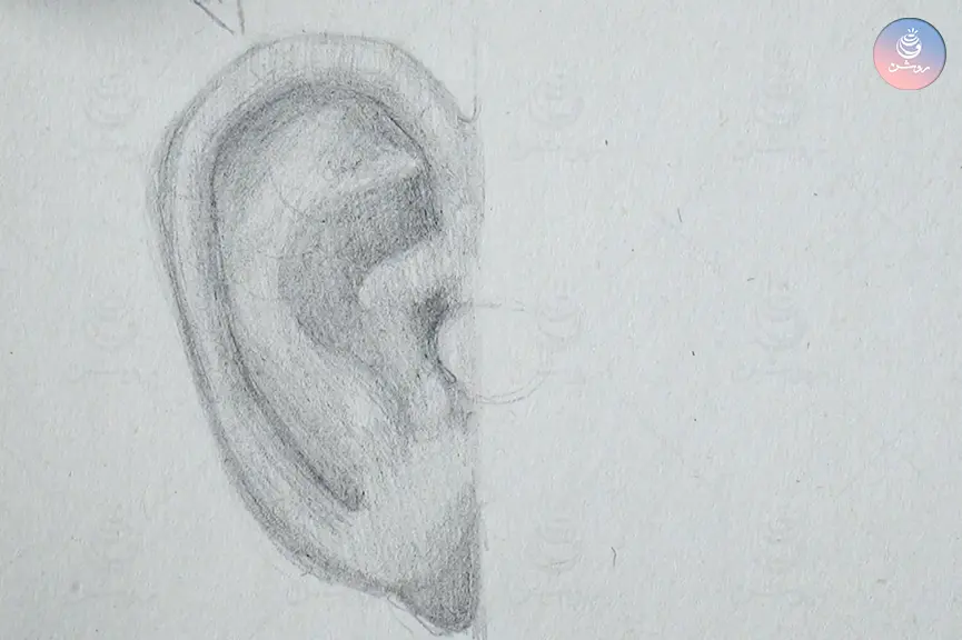 ear-drawing-tutorial-12 طراحی ساده گوش