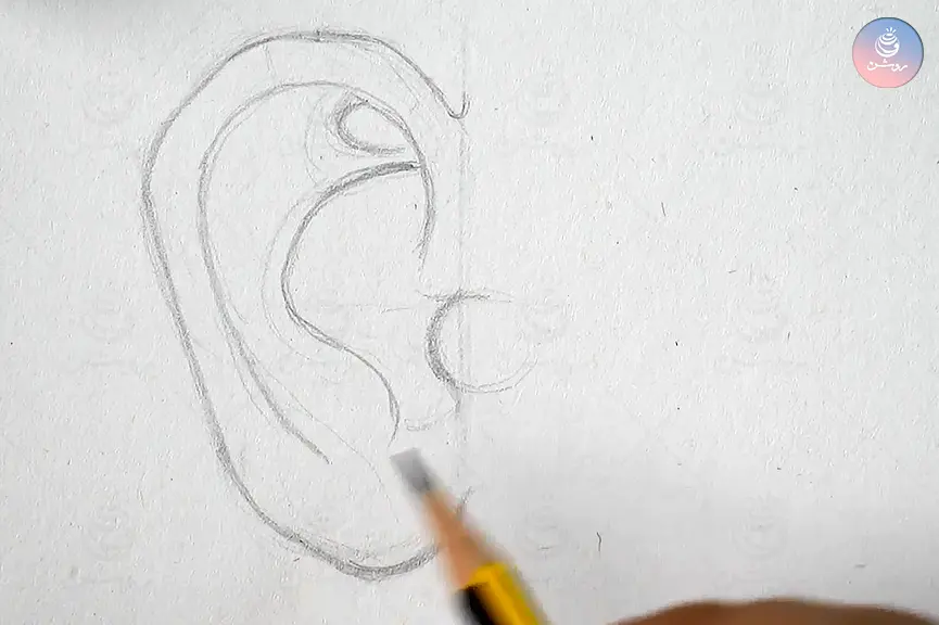 ear-drawing-tutorial-7 طراحی گوش