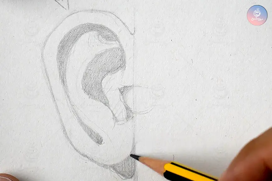 ear-drawing-tutorial-8 طراحی ساده گوش