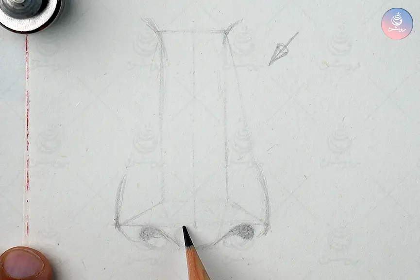 nose-drawing-tutorial-11 سایهپردازی بینی