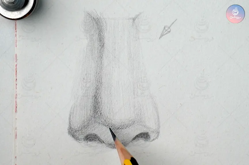 nose-drawing-tutorial-15 سایهپردازی بینی