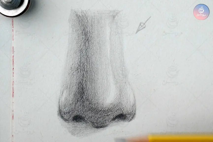 nose-drawing-tutorial-20 طراحی بینی