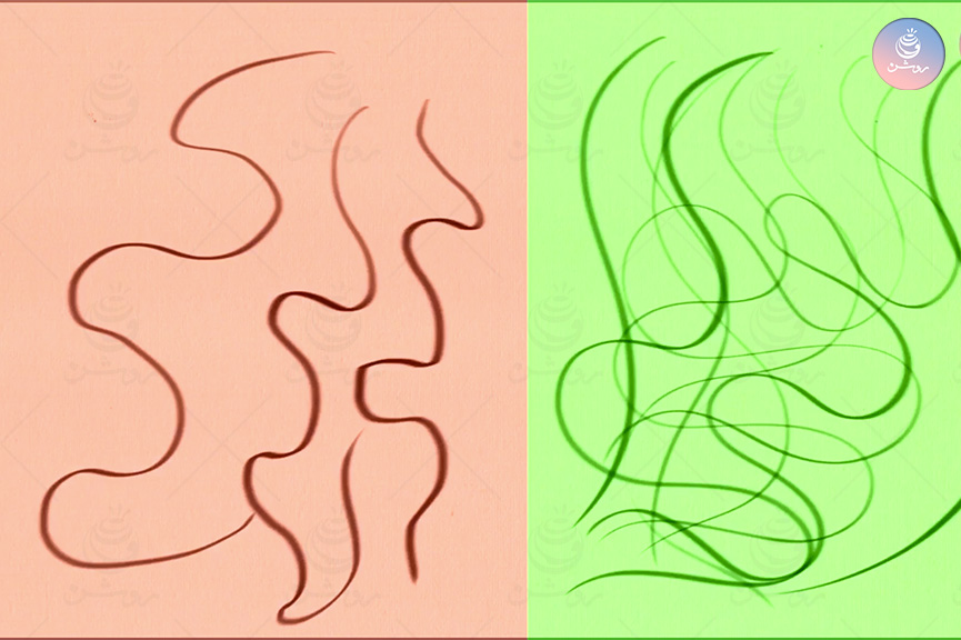 hair-drawing-tips-3 منحنی مناسب طراحی مو