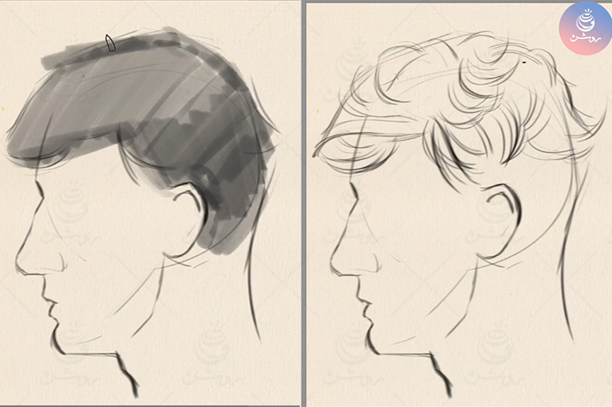 hair-drawing-tips-5 جهت طراحی مو