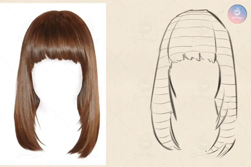 hair-drawing-tips-8 خط مقطع در طراحی مو