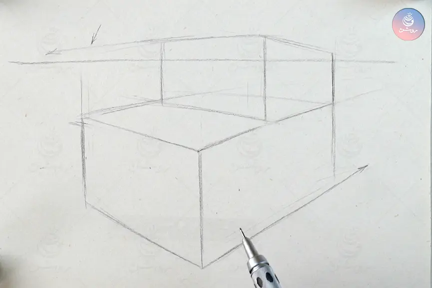 آموزش طراحی ماشین در پرسپکتیو دو نقطه‌ای