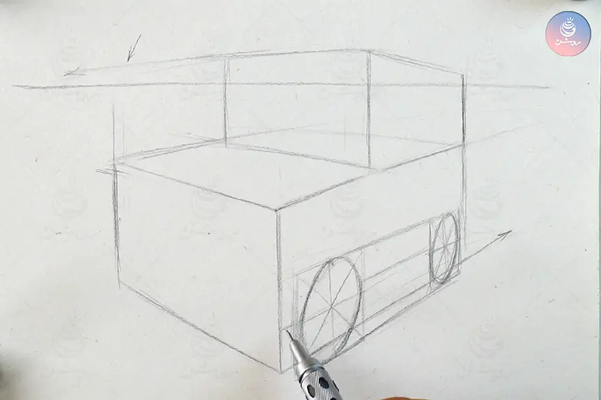 پرسپکتیو دو نقطه ای ماشین