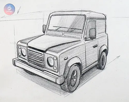 car-2point-perspective-c پرسپکتیو دو نقطه ای ماشین